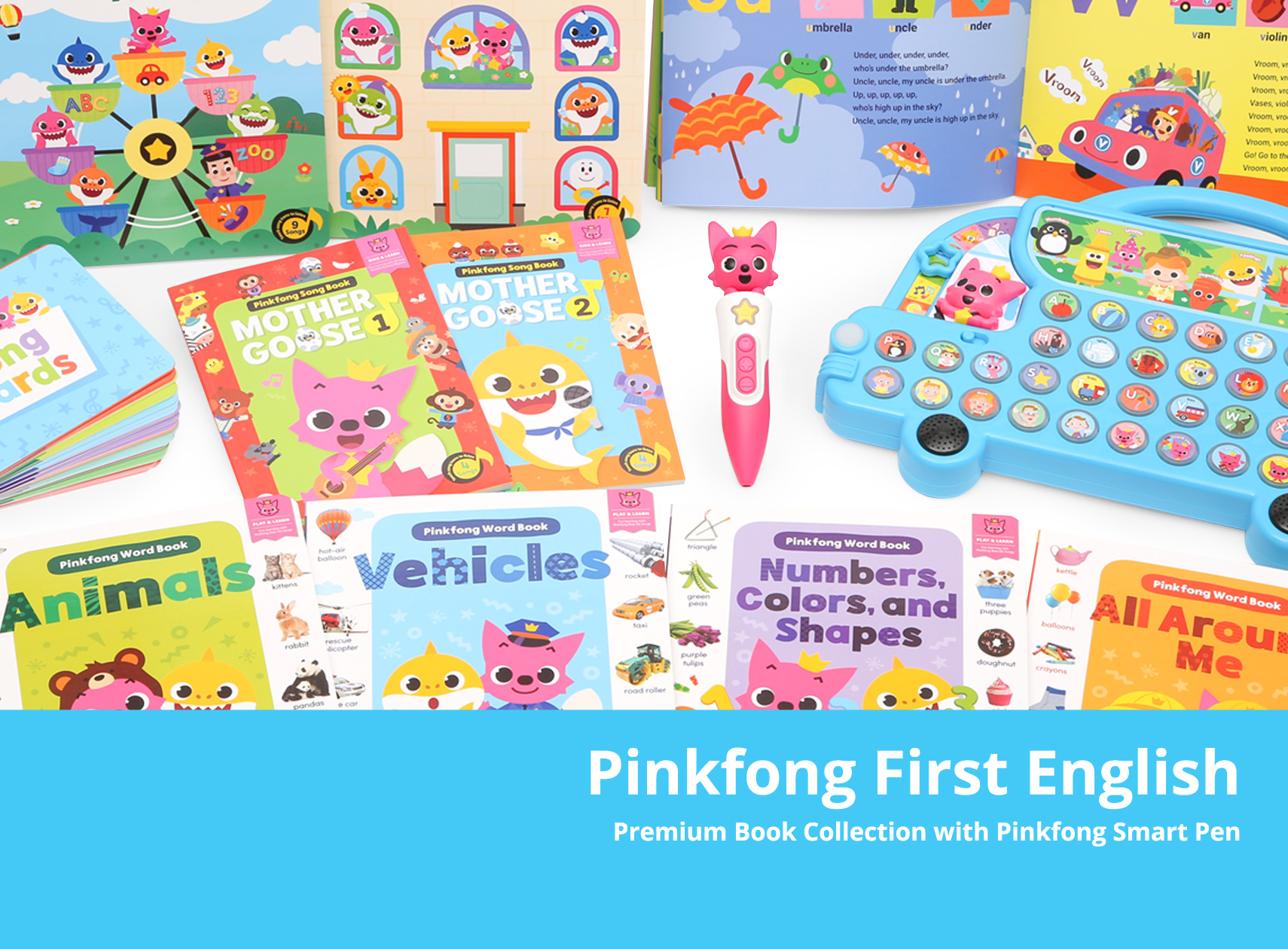 Pinkfong First English Premium Book Collection with Pinkfong Smart Pen